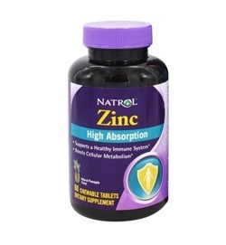 Zinc High Absorption Natrol 60 жев таб Natrol